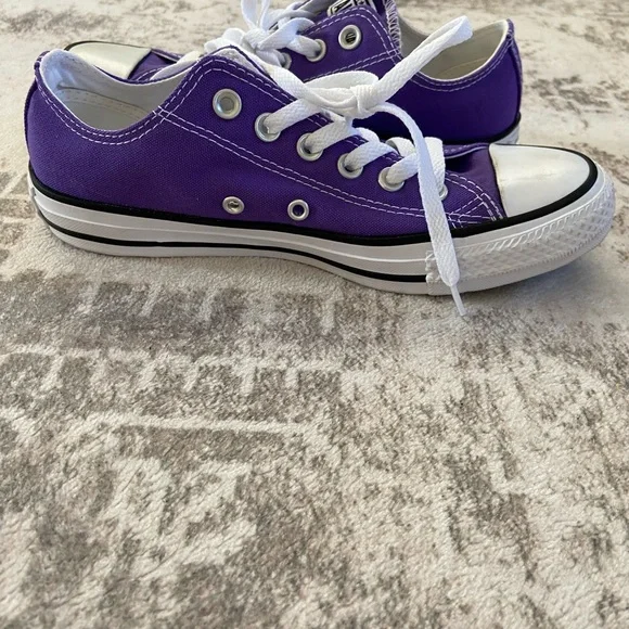 Converse Purple Low-Top Sneakers - Picture 6 of 9